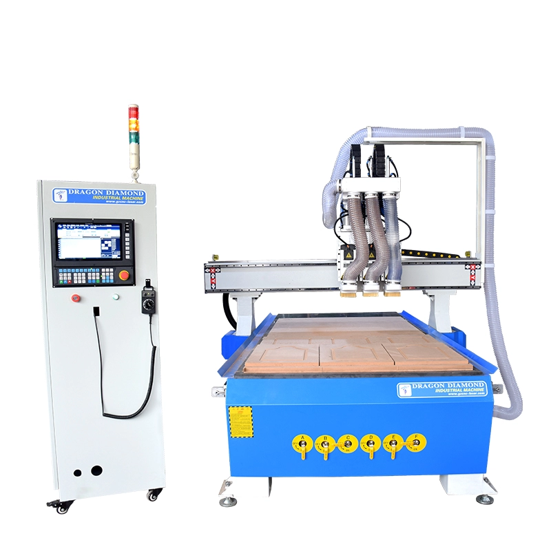 Máy khắc gỗ CNC kỹ thuật số 3 đầu