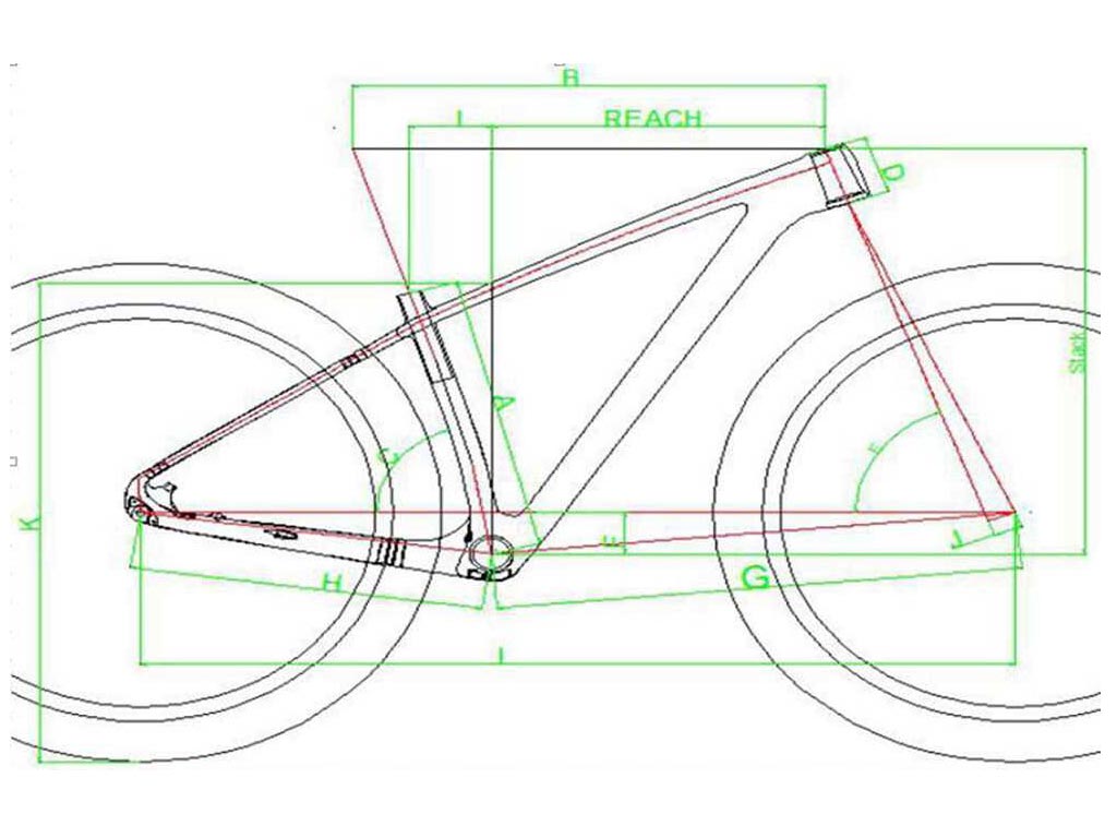 29er carbon mountain bike frame