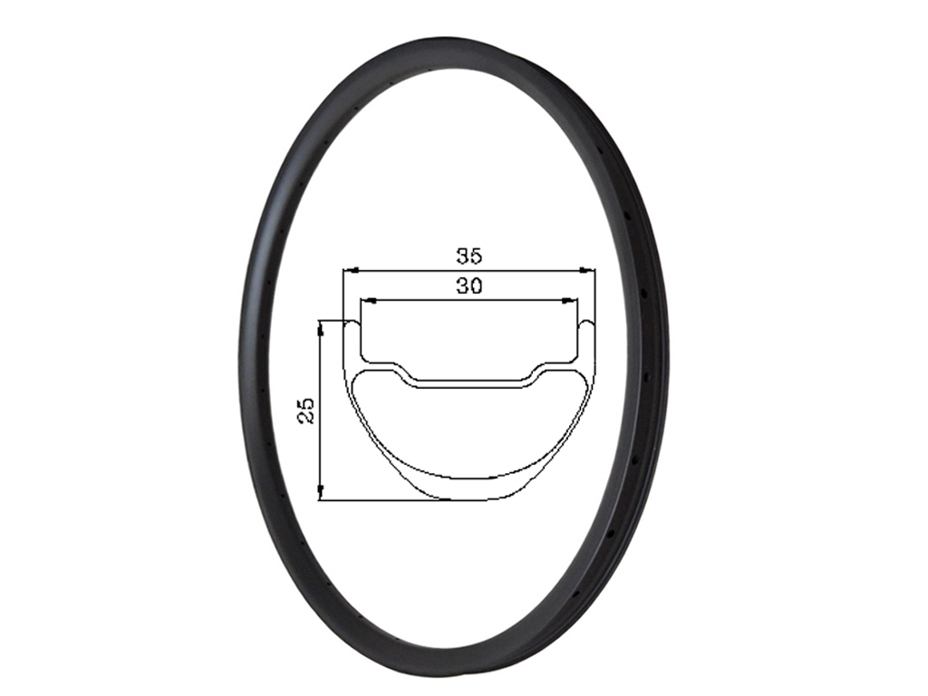 35mm carbon ray mtb rim cho xc am