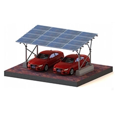 Hệ thống lắp đặt bãi đậu xe bằng năng lượng mặt trời bằng nhôm