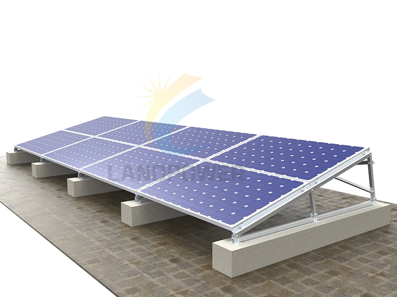 Bảng điều khiển năng lượng mặt trời Hệ thống lắp đặt năng lượng mặt trời mái phẳng