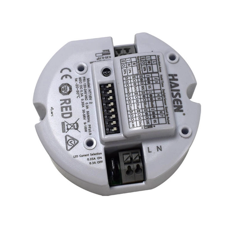 Bộ điều chỉnh độ sáng cảm biến chuyển động Công tắc cảm biến tần số 5.8G Công suất LED 9-18W
