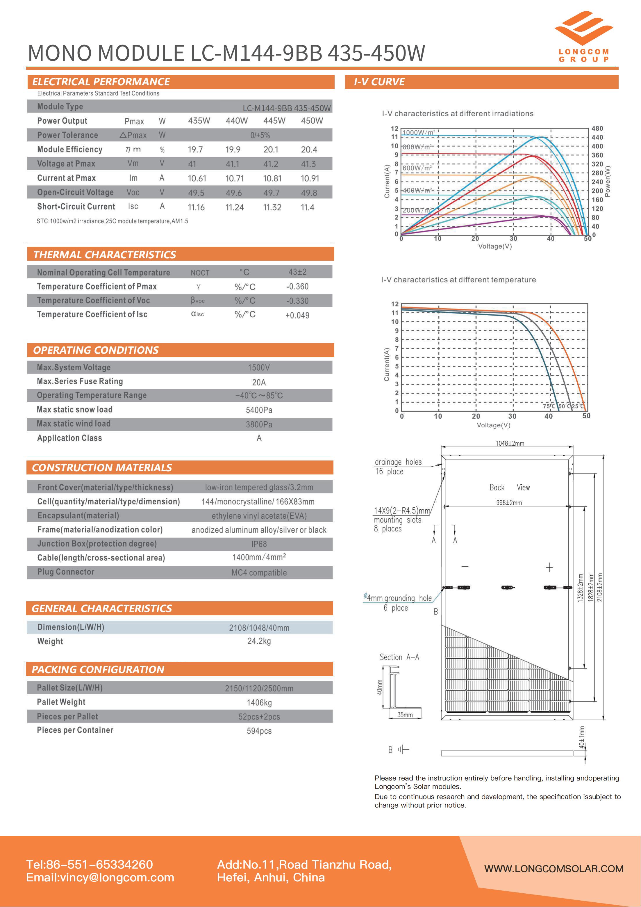 Monocrystalline for Home Solar Power System