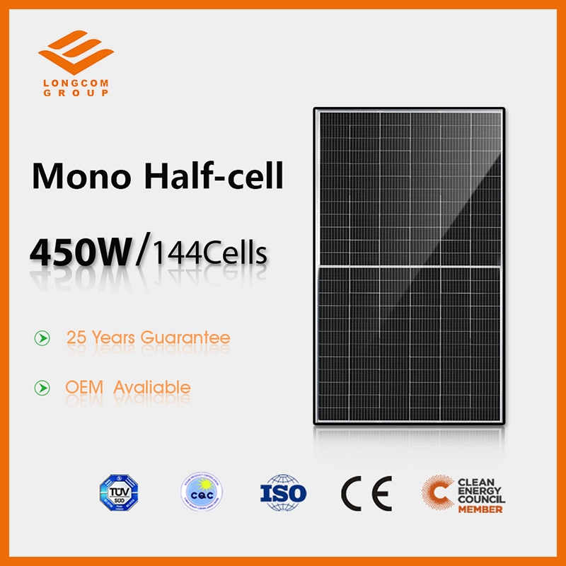 Bảng điều khiển năng lượng mặt trời Longcom 385W hiệu quả cao với chứng chỉ CE TUV