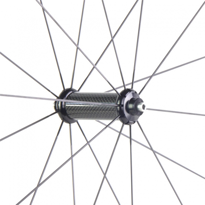 Bộ vành carbon 700C Phanh xe đạp đường trường Hình ống carbon rộng 25mm