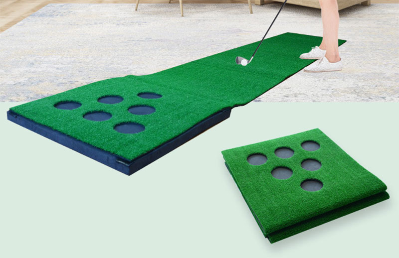 Golf folding putting green