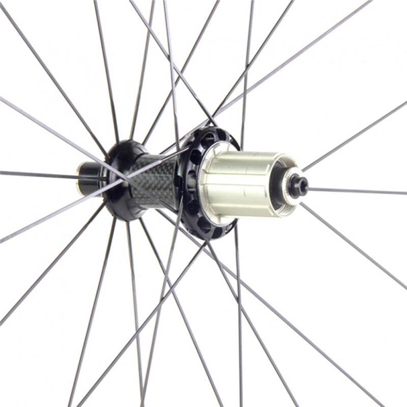 Bộ vành carbon 700C Phanh xe đạp đường trường Hình ống carbon rộng 27mm