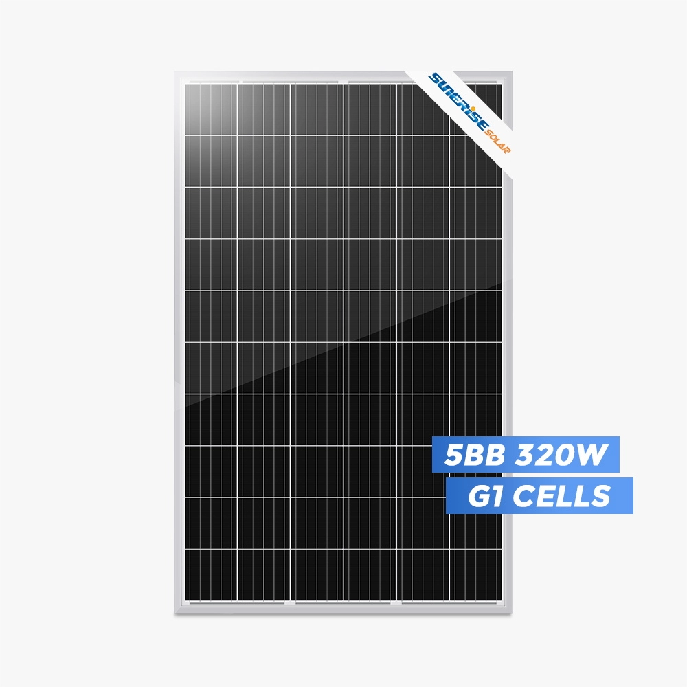 Bảng điều khiển năng lượng mặt trời đơn tinh thể 5BB PERC 320 Watt với hiệu suất cao