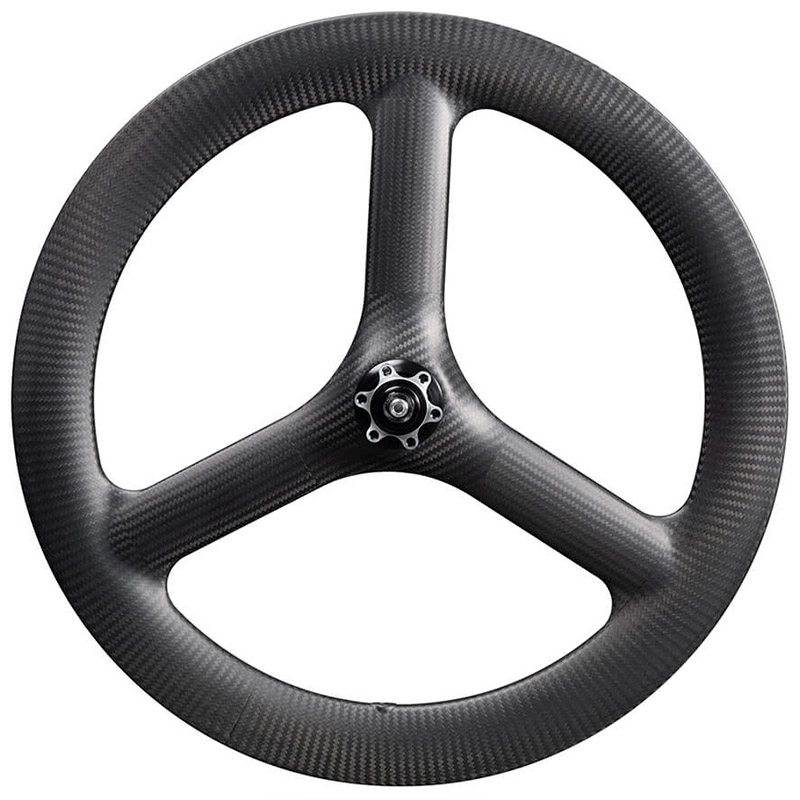 Bánh xe Carbon Tri Spoke Wheel 20 inch 406 Gấp Đĩa Phanh đĩa carbon 25mm Rộng 48mm