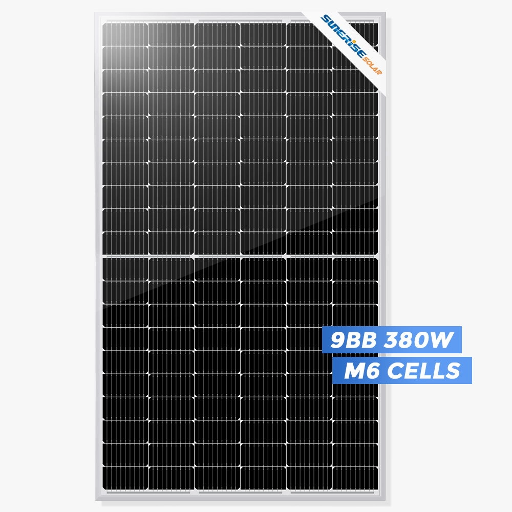 Giá bảng điều khiển năng lượng mặt trời 9BB PERC đơn tinh thể 380 Watt