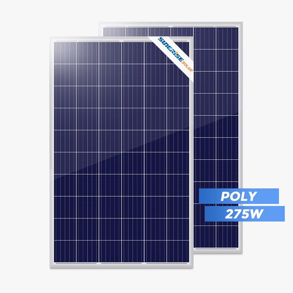 Bảng điều khiển năng lượng mặt trời đa tinh thể 275w với hiệu quả mô-đun tuyệt vời