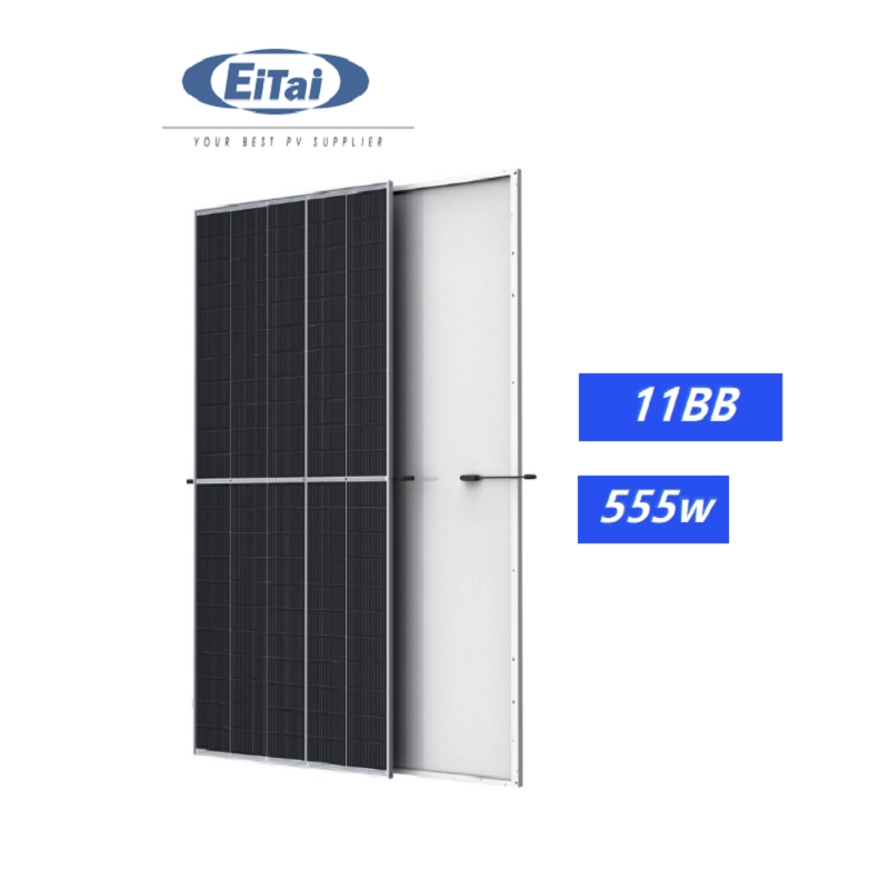 EITAI PERC Tấm pin quang điện 530W cắt một nửa Bảng điều khiển năng lượng mặt trời 555W