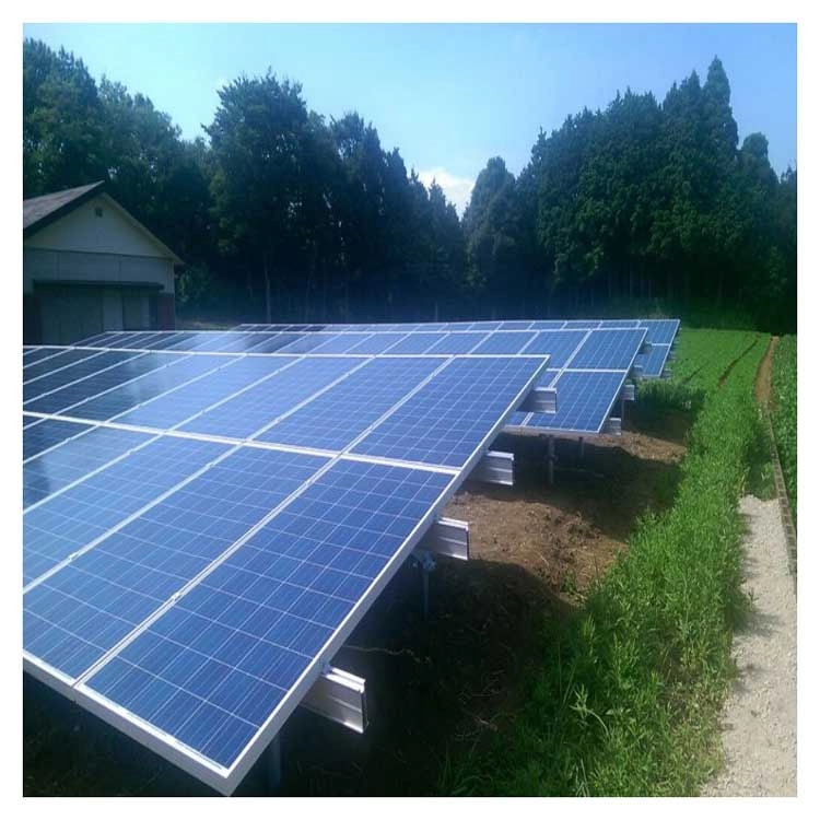 Hệ thống lắp đặt năng lượng mặt trời trên mặt đất của nhà kính nông nghiệp