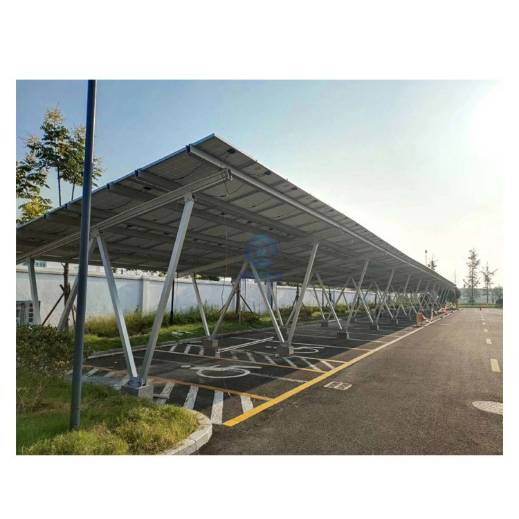 Nhà để xe thông thường Loại W Canopies Hệ thống lắp đặt bãi đỗ xe năng lượng mặt trời