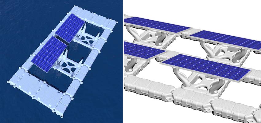 floating solar mounting system