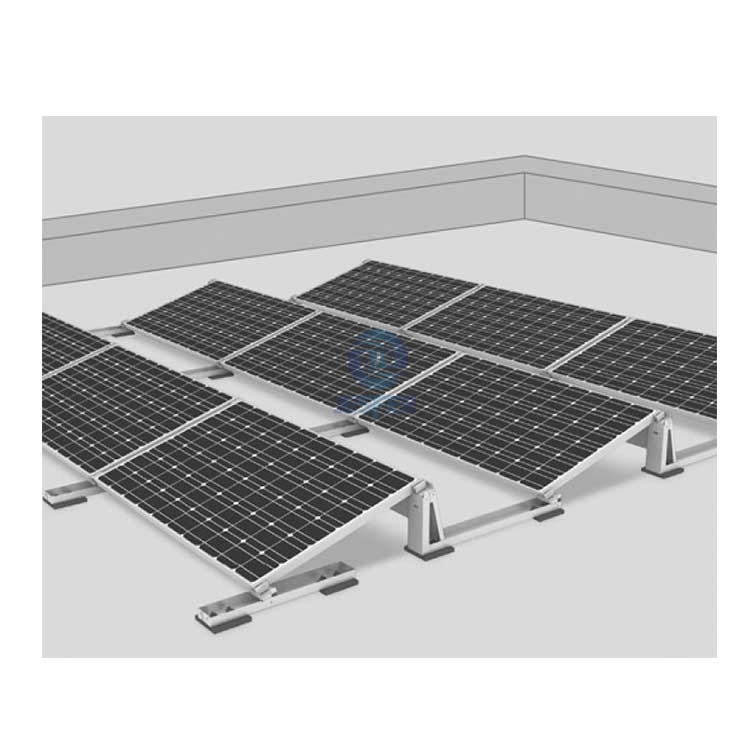 Hệ thống chấn lưu năng lượng mặt trời Bê tông mái bằng phẳng Hệ thống năng lượng mặt trời