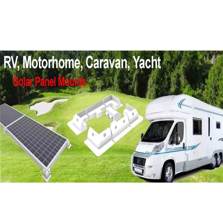 Bảng điều khiển năng lượng mặt trời bằng nhựa ABS Gắn cánh lướt gió dài cho RV / Caravan ABS Chiều dài 530mm