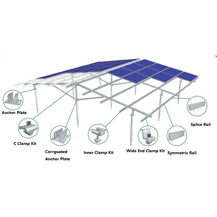 Hệ thống giá đỡ gắn đất năng lượng mặt trời GM06