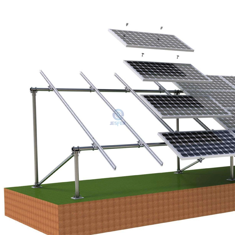 Hệ thống lắp đặt mặt đất của nhà máy điện mặt trời bằng khối bê tông