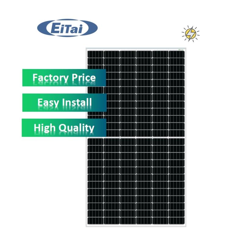 Bảng điều khiển năng lượng mặt trời EITAI 455W PV 144 Cells Half Cut Mono Giá mô-đun đơn