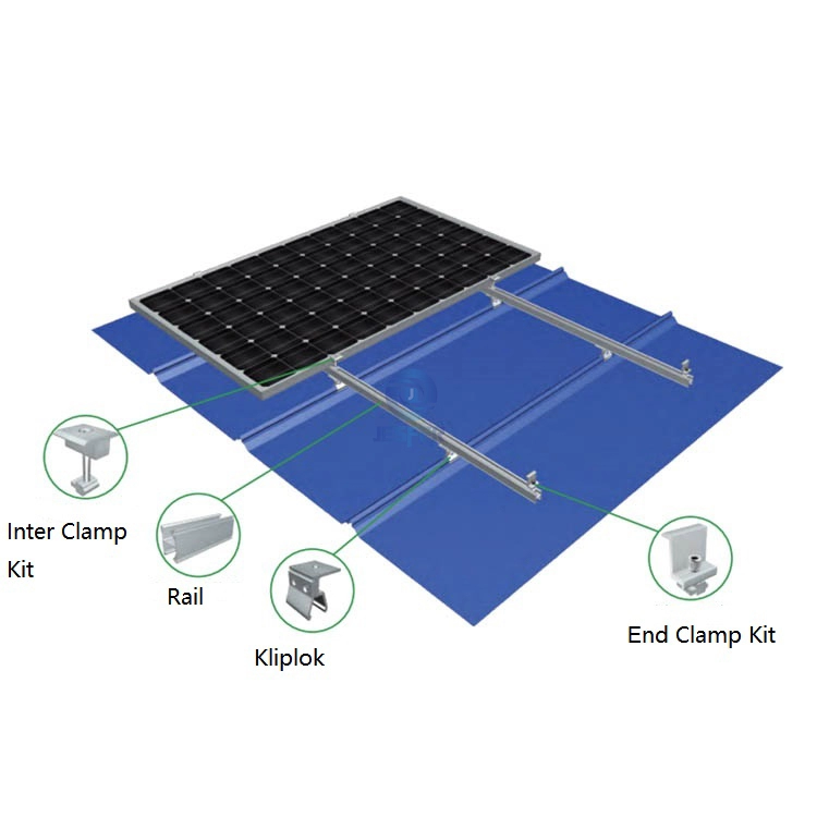 Bộ dụng cụ hỗ trợ năng lượng mặt trời trên mái nhà bằng kim loại hình thang