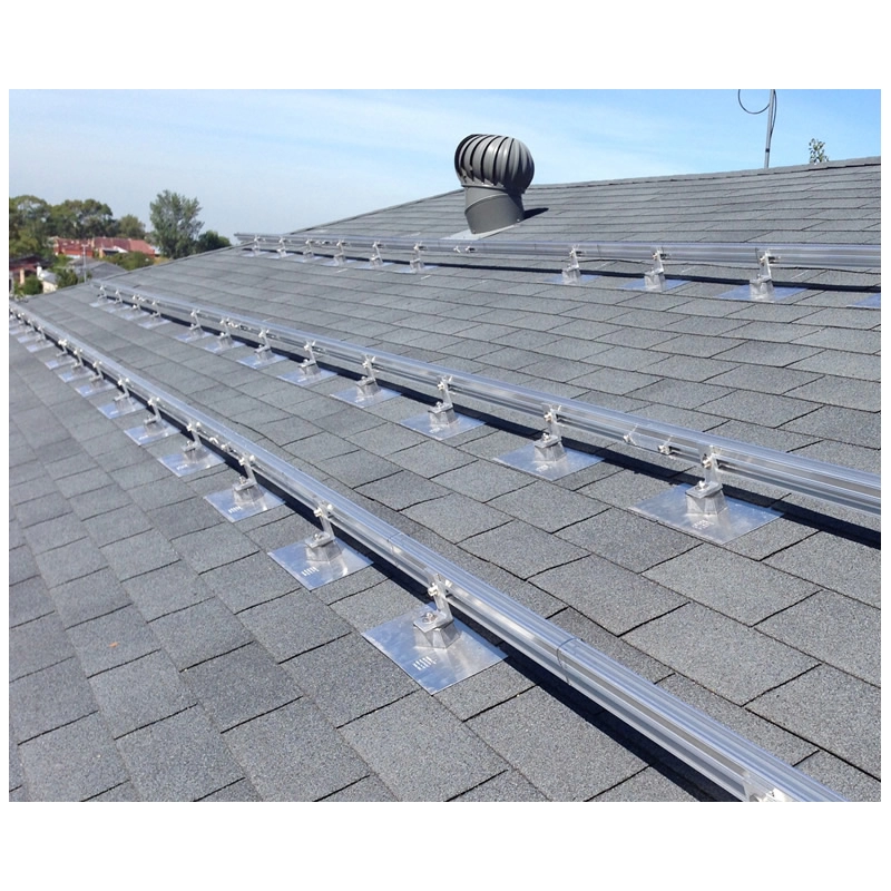 Hệ thống lắp mái bằng năng lượng mặt trời nhấp nháy cho mái lợp bằng nhựa đường