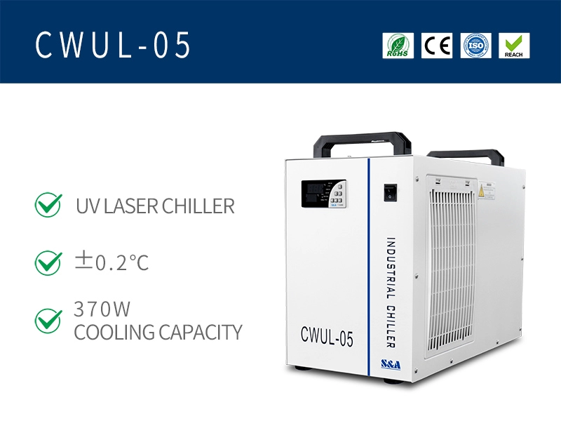 Máy làm lạnh nước bằng laser UV có độ chính xác cao CWUL-05 với vòng đời dài