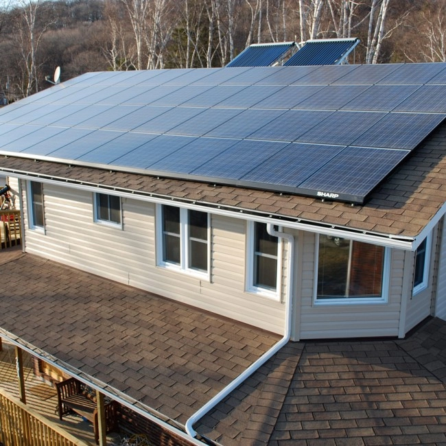 Hệ thống điện mặt trời năng lượng tái tạo tại nhà 10k Watts
