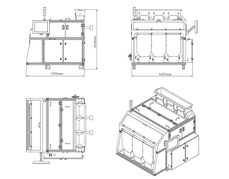 wire terminal vision counting and packaging machine