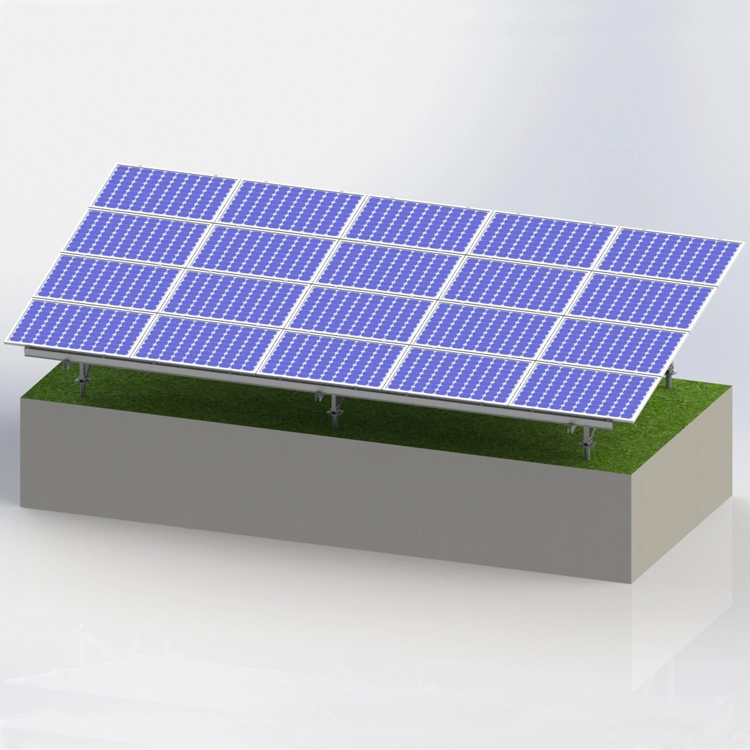 Bảng điều khiển năng lượng mặt trời giá đỡ cho hệ thống mặt đất