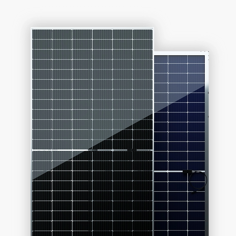 515W-535W Thương mại hai mặt Mono Clear Backsheet MBB Half-cut Tấm năng lượng mặt trời