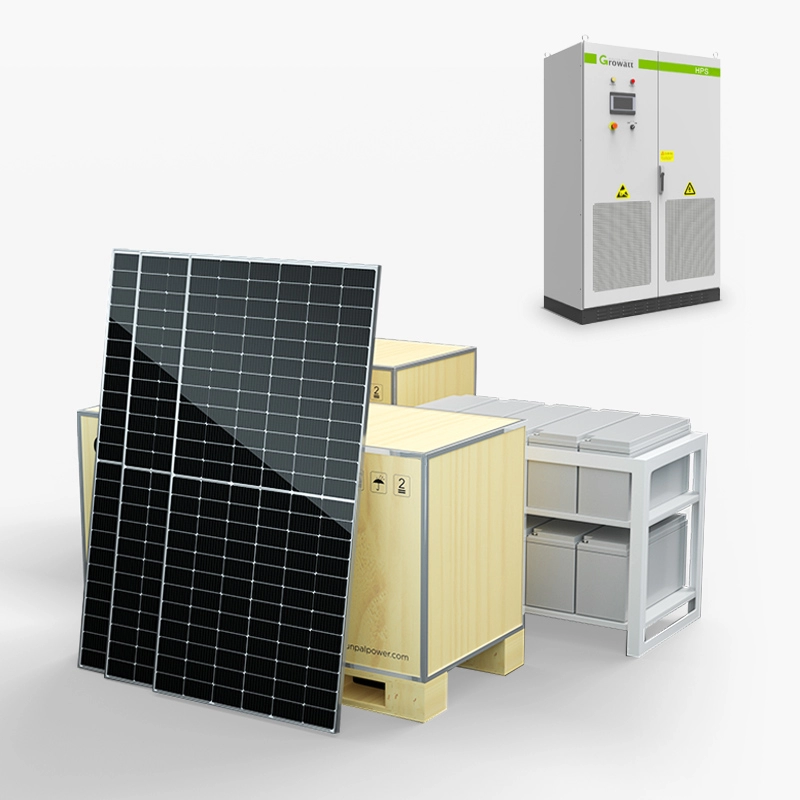 Bảng điều khiển năng lượng mặt trời thương mại Hệ thống bộ năng lượng điện PV có pin