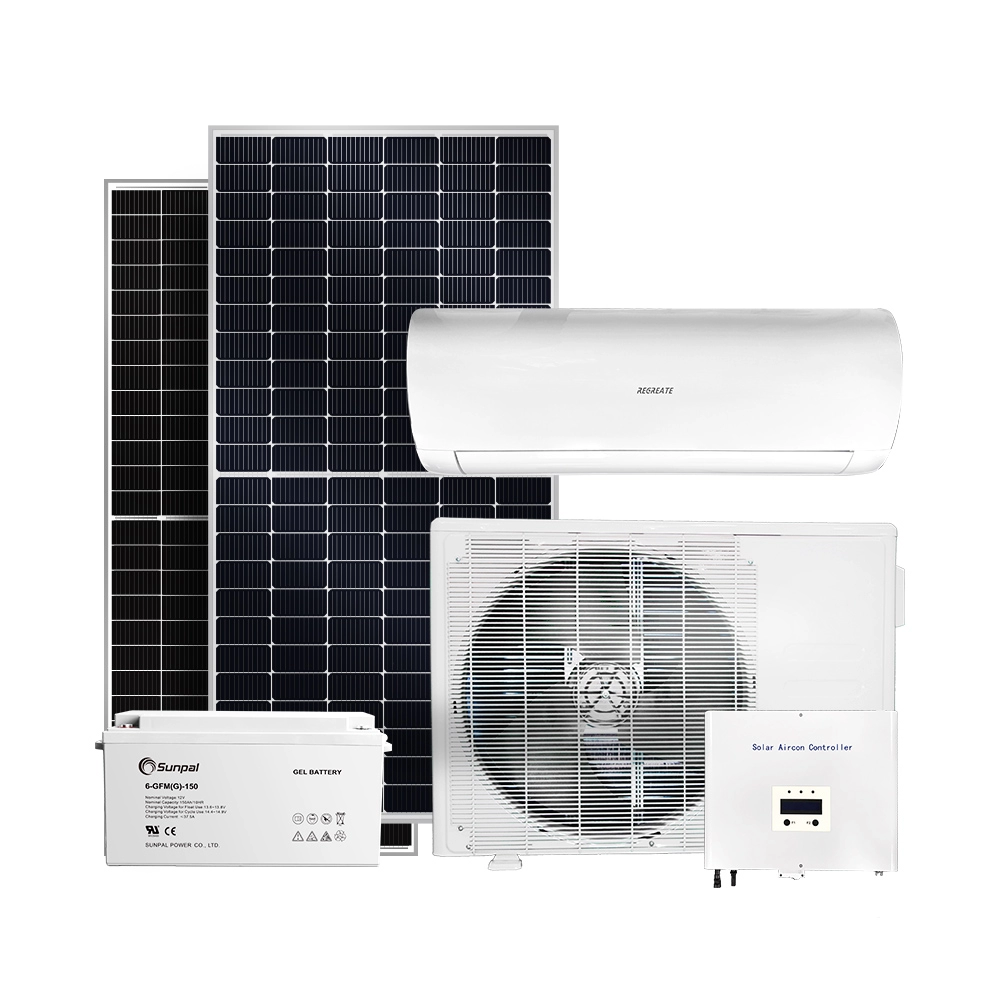 Tắt lưới Dc Năng lượng mặt trời được cung cấp năng lượng cho Máy điều hòa không khí gia đình Hệ thống làm mát