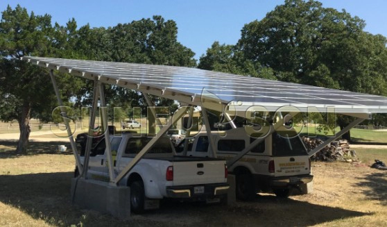 Cấu trúc lắp đặt bãi đỗ xe năng lượng mặt trời