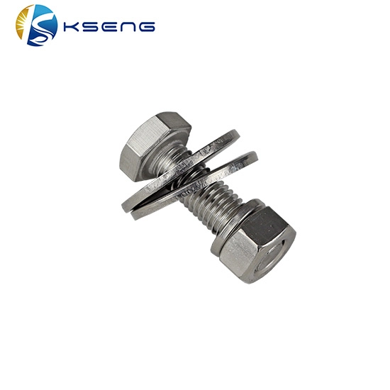 Đai ốc bằng thép không gỉ Hex Bolts cho hệ thống lắp đặt năng lượng mặt trời