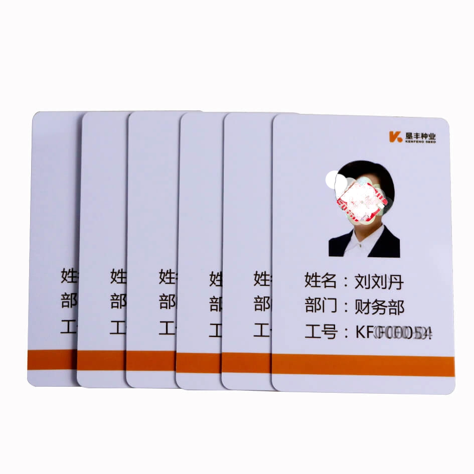 In hai mặt RFID T5577 Thẻ nhận dạng nhân viên