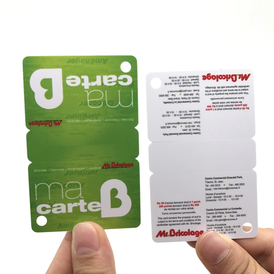 Thẻ thành viên bằng nhựa 3 Up Thẻ kết hợp PVC