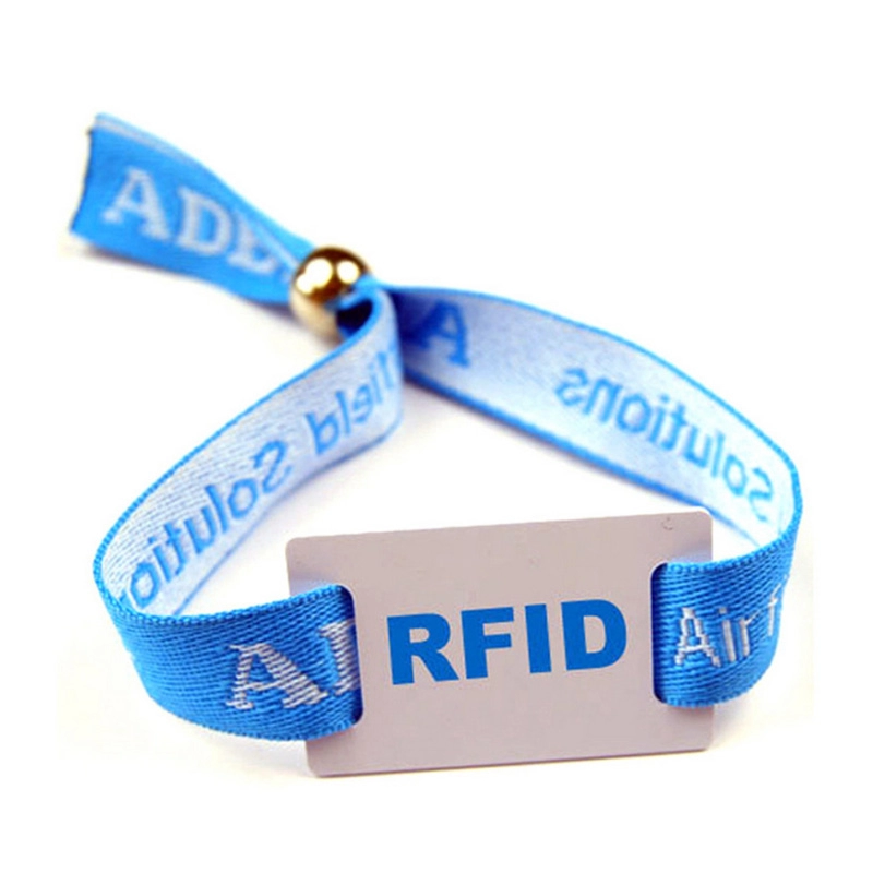 13,56Mhz Vải RFID FM08 Sự kiện dệt Vòng đeo tay