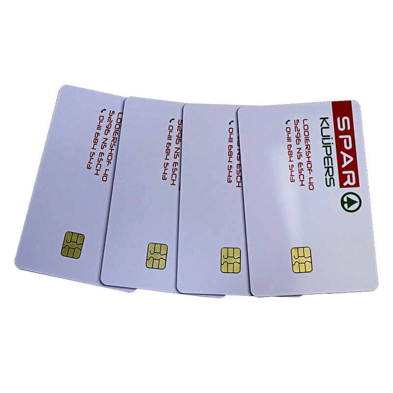 Thẻ IC tiếp xúc ISO7816 AT24c16 tùy chỉnh có mã vạch