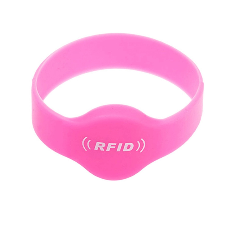 Vòng tay Silicon RFID 13,56Mhz FM08 màu hồng