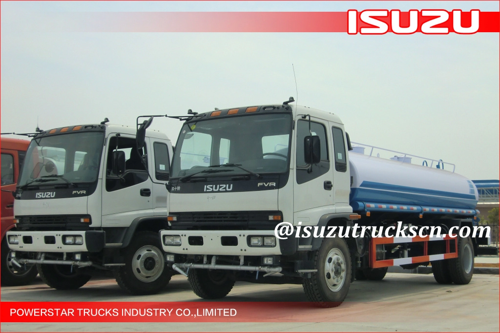 Xe tải chở nước Isuzu 15000L Afghanistan / Xe tải thành phố sạch / Xe tải Sprinking