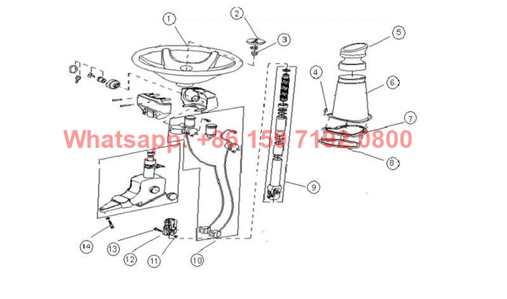 Hộp lái Beiben ZF8098