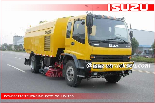 Isuzu Truck Heavy Duty Airport Xe tải quét đường chân không cho Philippines