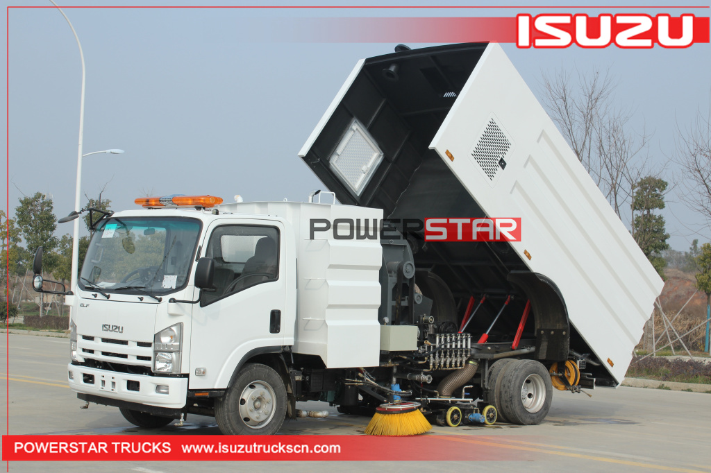 New ELF/700P Isuzu Street Vacuum Wet Type Road Sweeper Truck