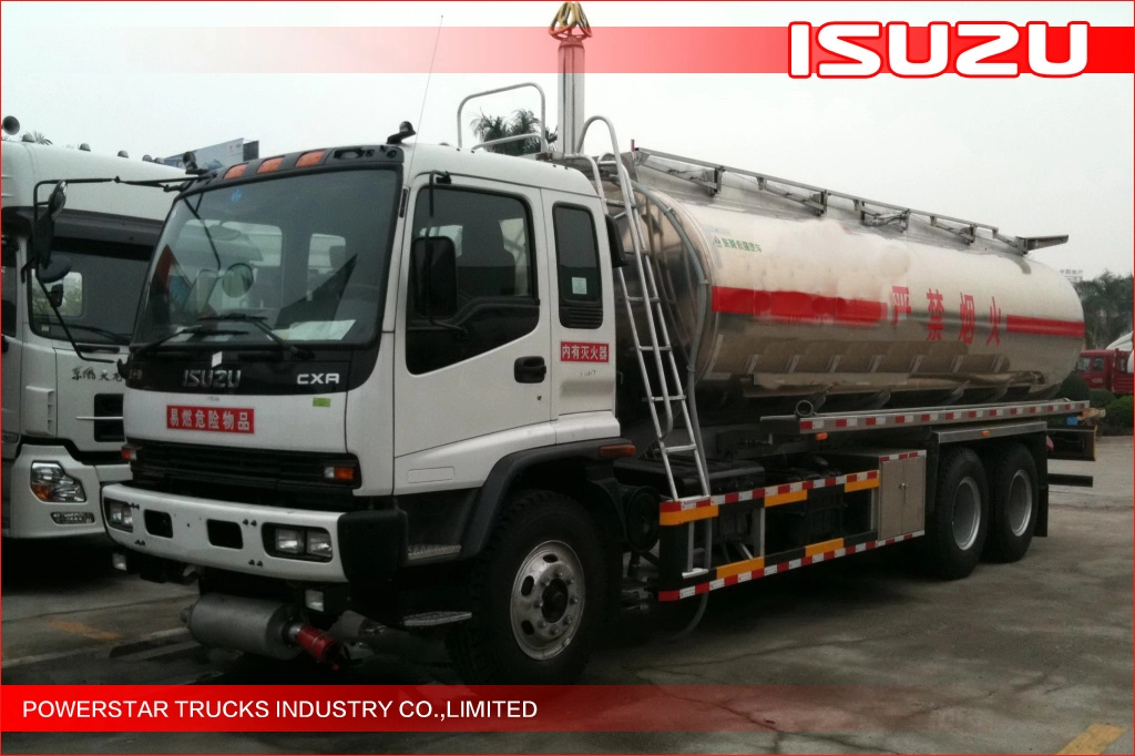 Xe tải chở dầu hợp kim nhôm tùy chỉnh 20000L Isuzu