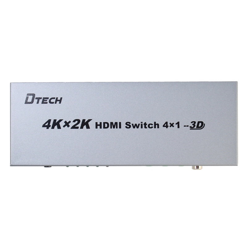 CÔNG TẮC HDMI 4 chiều DTECH DT-7041 4K với âm thanh