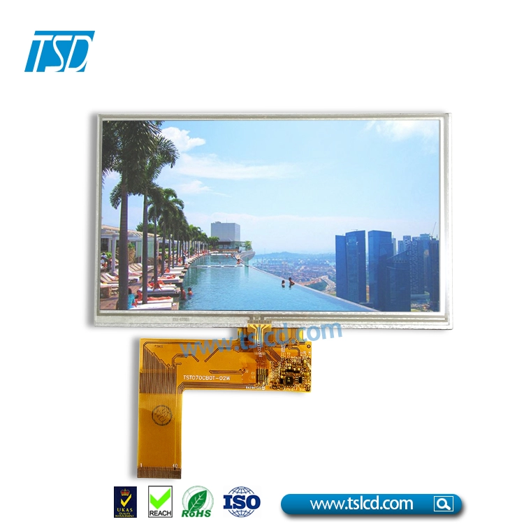 Màn hình LCD hiển thị LCD 50pin 7 "800X480 với giao diện RGB 24 bit