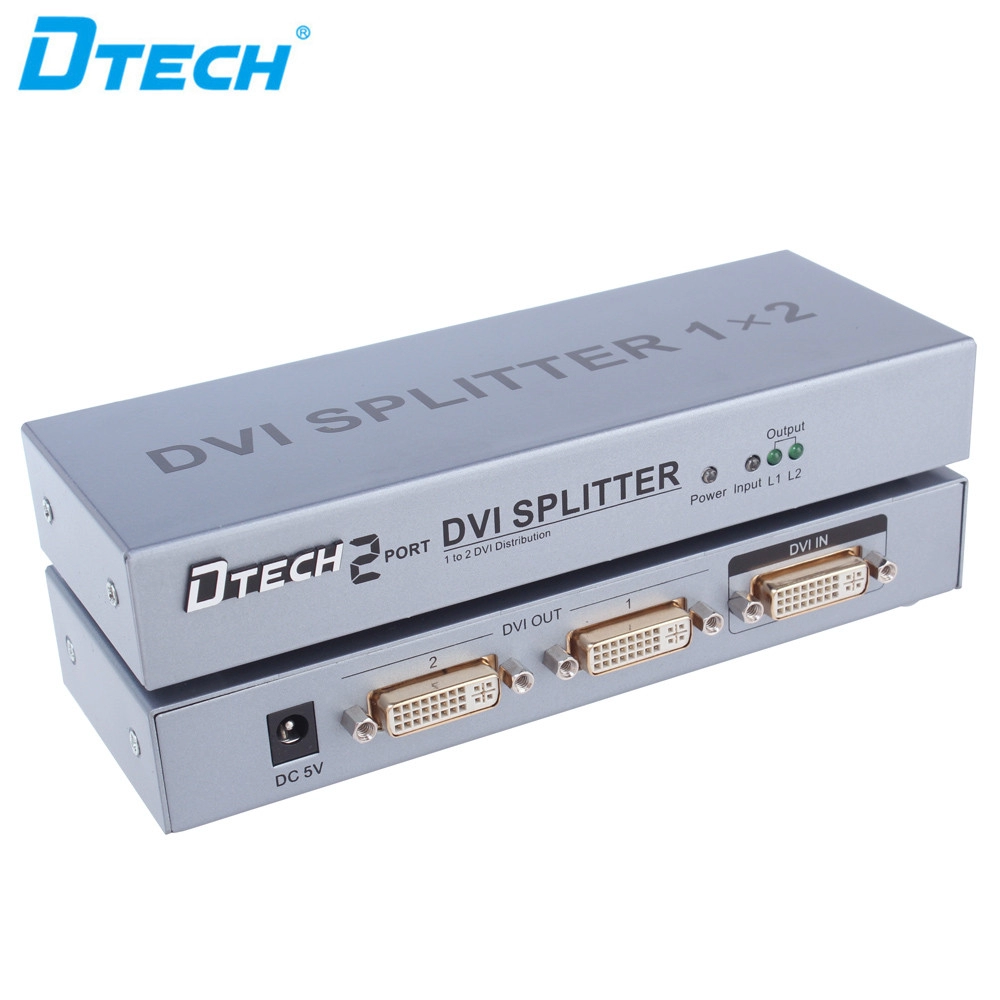 DTECH DT-7023 Bộ chia DVI 1 ĐẾN 2