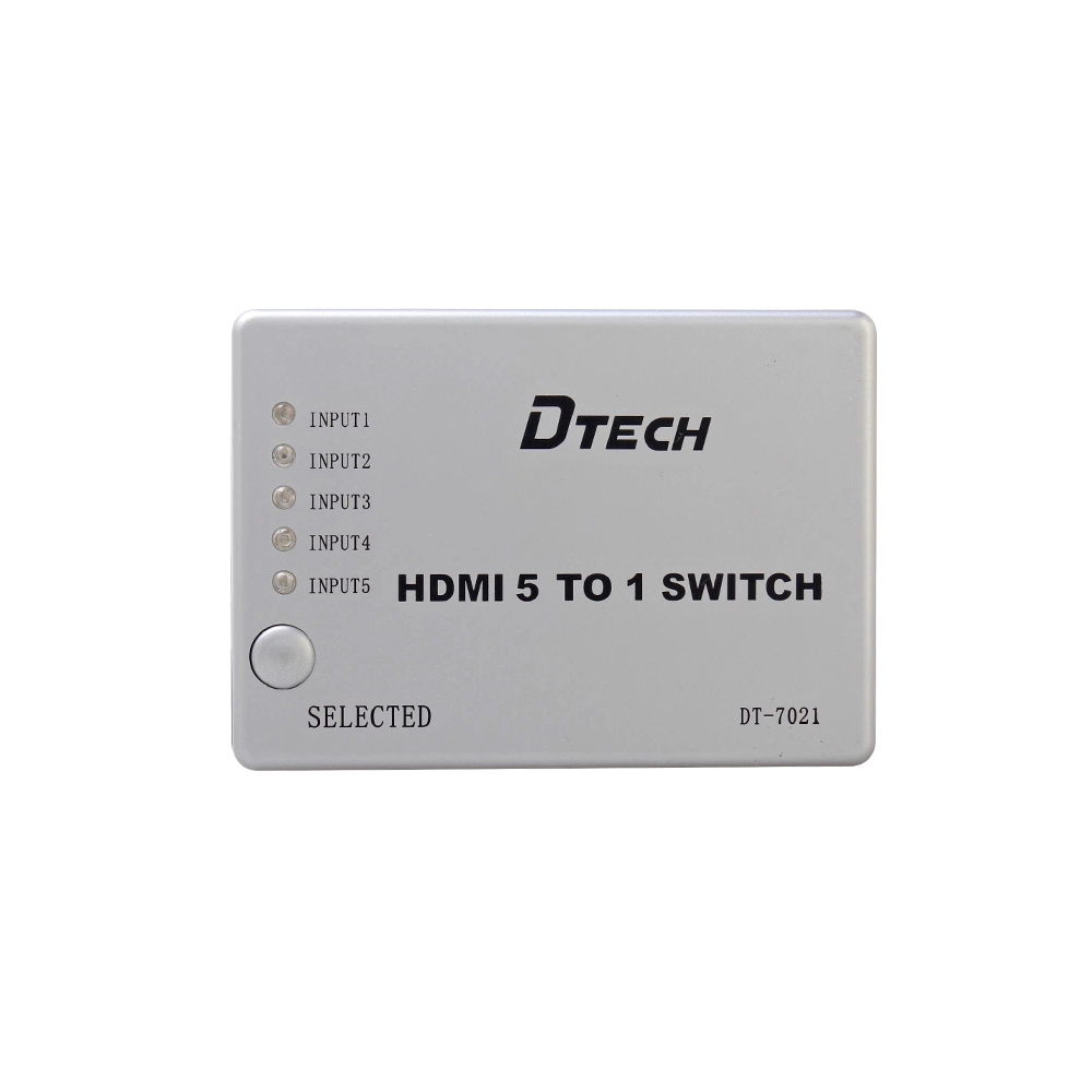 CÔNG TẮC HDMI 5 ĐẾN 1 DTECH DT-7021