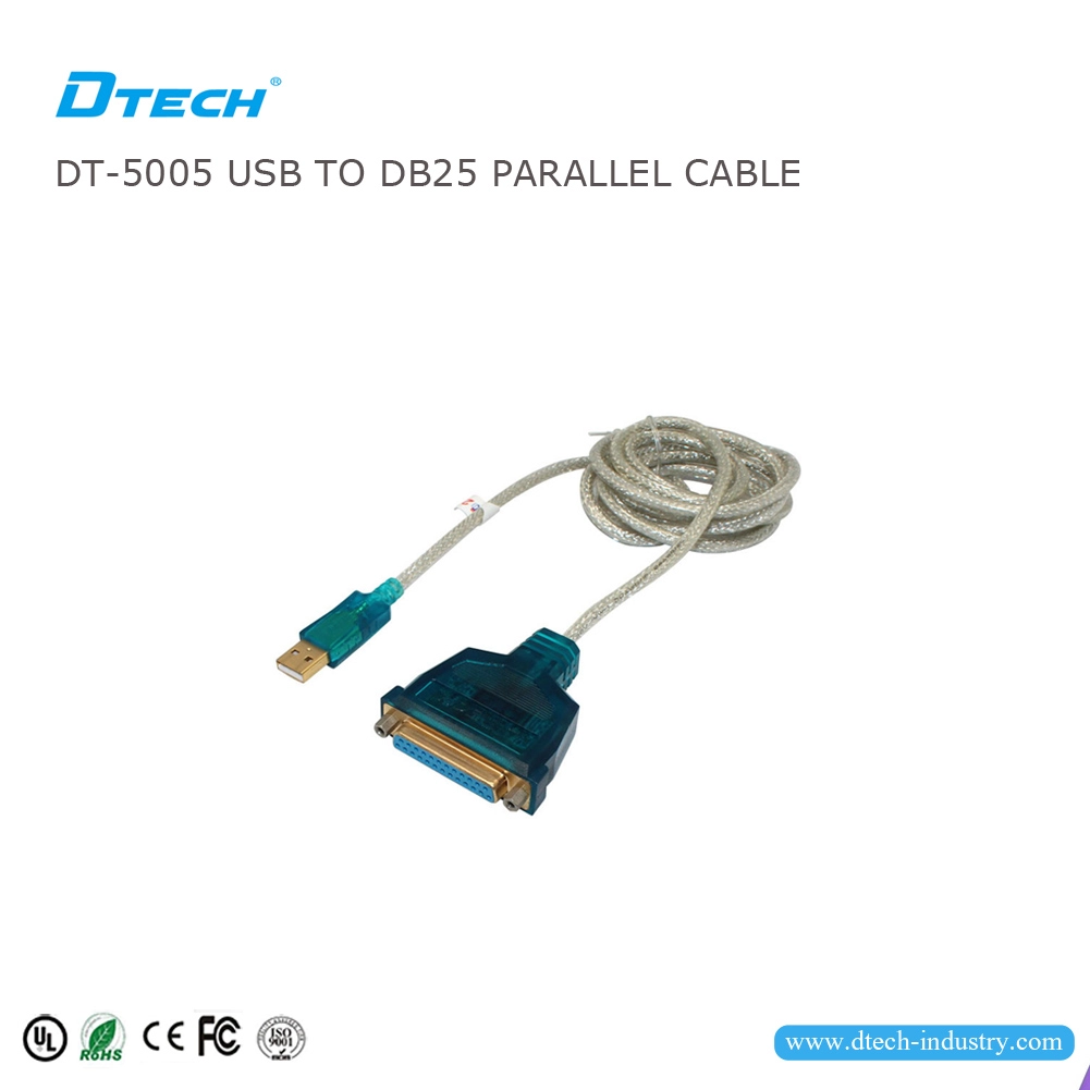DTECH DT-5005 Cáp song song USB to DB25 1.8M